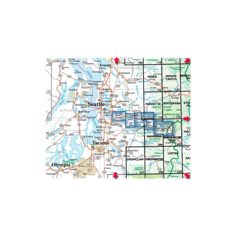 Green Trails Maps, Mt Si 174
