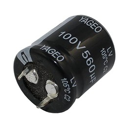 5x Snap-In Elko Capacitor 560µF 100 V 105 °C; LV100 M0560BPF2225 – 560UF