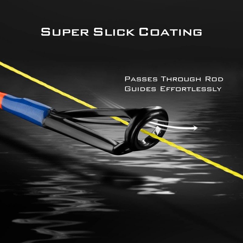 KastKing Superpower - Línea de pesca trenzada, amarillo, 50 libras,