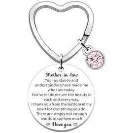 SDOFY Mother in Law Gifts Keyring Gifts for Mother in Law Step Mum Step Mum Mother's Day Christmas Birthday