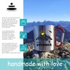 Tasse - Gipfelstürmerin Frau - Edelstahl mit Karabiner