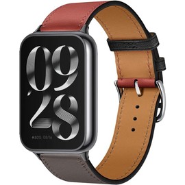 Correa De Piel para Xiaomi Mi Band 8 Pro Band, Correa Deportiva De Repuesto Delgada, Hebilla De Acero Inoxidable Compatible con Correa Xiaomi Mi Band