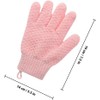 Guantes Exfoliantes de Baño de Poliéster 4 Piezas para Ducha
