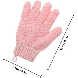 Guantes Exfoliantes de Baño de Poliéster 4 Piezas para Ducha