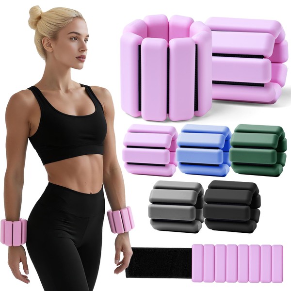 Weighted Bangles for Wrist and Ankle Weights for Women 1LB