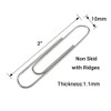 HAHIYO Paperclips Nonskid Large Sturdy 2” Length Paper Clips with