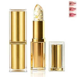Lápiz labial que cambia de color a prueba de transferencia, lápiz labial de cristal dorado Ph que cambia de color, lápiz labial transparente que cambi