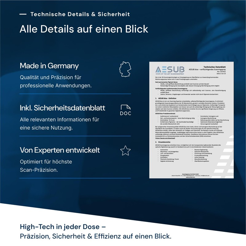 AESUB Blue Scanningspray - sublimierend - pigmentfrei - 400 ml