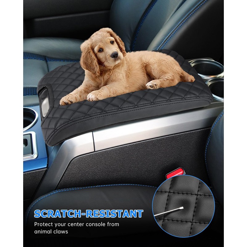 INTGET Center Console Armrest Cover for Ford F150 Accessories 2009