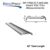 RecPro RV Insert Roof Flat Trim | Mill Finish |
