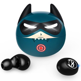 AMAFCE Bluetooth Kopfhörer Kinder in Ear Ohrhörer mit Mikrofon IPX5 wasserdichte HiFi Stereo Touch Control Kopfhörer Kabellos Bluetooth 5.0 für Smartphone (mit 3 Kopfhörern in S, M, L)