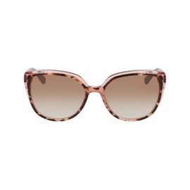 Anne Klein Women's Sunglasses AK7077 - Blush Tortoise with Brown Gradient Lens