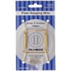 Plymor Shiny Gold Finish Wall Mountable Plate Hanger, 3.125" H