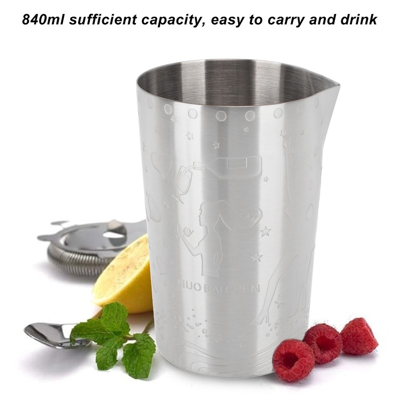 Milk Frothing Pitcher 304 Stainless Steel Rust Proof Multipurpose 840ml