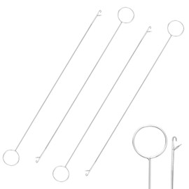 4PCS Loop Turner Tool for Sewing Tool & Silicone Beads, Knot-Grippers-Tool & Drawstring Threader Tool, Crochet Sewing Concepts& Tongue Crochet Tool for Fabric Belts Strips, 26.5 cm/ 10.4 Inch