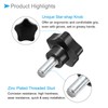 CoCud M12 x 30mm Male Thread 48mm Head Plastic Thumb