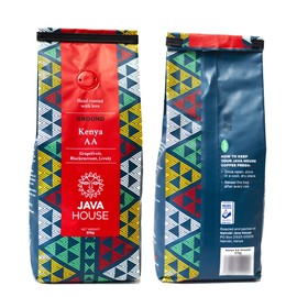 Java House Africa Kenya AA Ground Coffee Beans - Fresh Roasted, 100% Single Source Fair Trade With Verifiable Kenya Mark of Origin (13.23oz/375gms) (2)