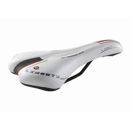 Made In Italy Montegrappa Original Saddle Hollow Ergonomic Mountain Bike Saddles Faux Leather Perfect For City Bike MTB Trekking Bike Mod Liberty 1400 (Color : White)