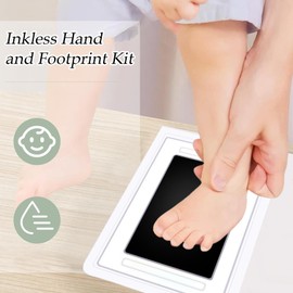 Ink Pad For Baby Hand And Footprints - 4-Pack Inkless Dog Paw Print Kit - Pet Foot Printing Set Clean Touch Home Table Ornament For Mother's Day