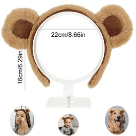 Headband Bear Ears Brown Bear Ears Headband Cute Party Headwear Face Wash Headband Animal Headwear