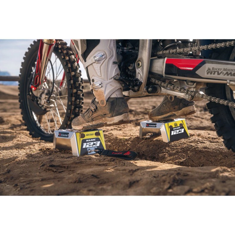 TUSK 2161320006 Moto Starting Blocks - Rev Yellow 4"