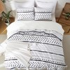 BOLINLIVING Comforter Set, Boho Stripe Comforter Set, Bed in a