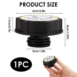 Radiator Expansion Water Tank Cap, Coolant Tank Cap Cover, Compatible with Ford Volvo Mazda and Land Rover, Durable Pressure Sealed Coolant Cap