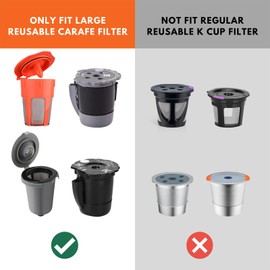 Fanativita Disposable Coffee Filters for My K-Cup, K-Carafe, Cuisinart SS-RFC and Other Large Reusable Filter Cups (White 100 Count)