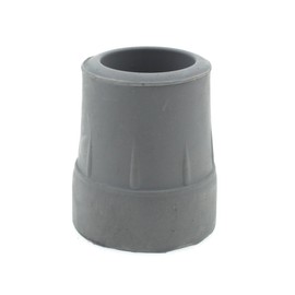 Qty: 2X 25mm 1" Z-Type Heavy Duty Rubber Ferrules for Walking Frames, Zimmer Frames - Grey - by Lifeswonderful®