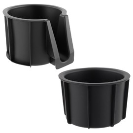 GoaMotors 2pcs Center Console Cup Holder Insert Left Front & Rear Rubber Holder Cup Fit for Toyota 4RUNNER 2010-2023, Replace 66992-35030 66991-35030