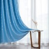 Polyester Window Curtain Shade Blackout Panels Drapes with Perforation (Light