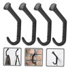 Ciieeo Railroad Spike Hooks 4pcs Coat Towel Door Cast Robe