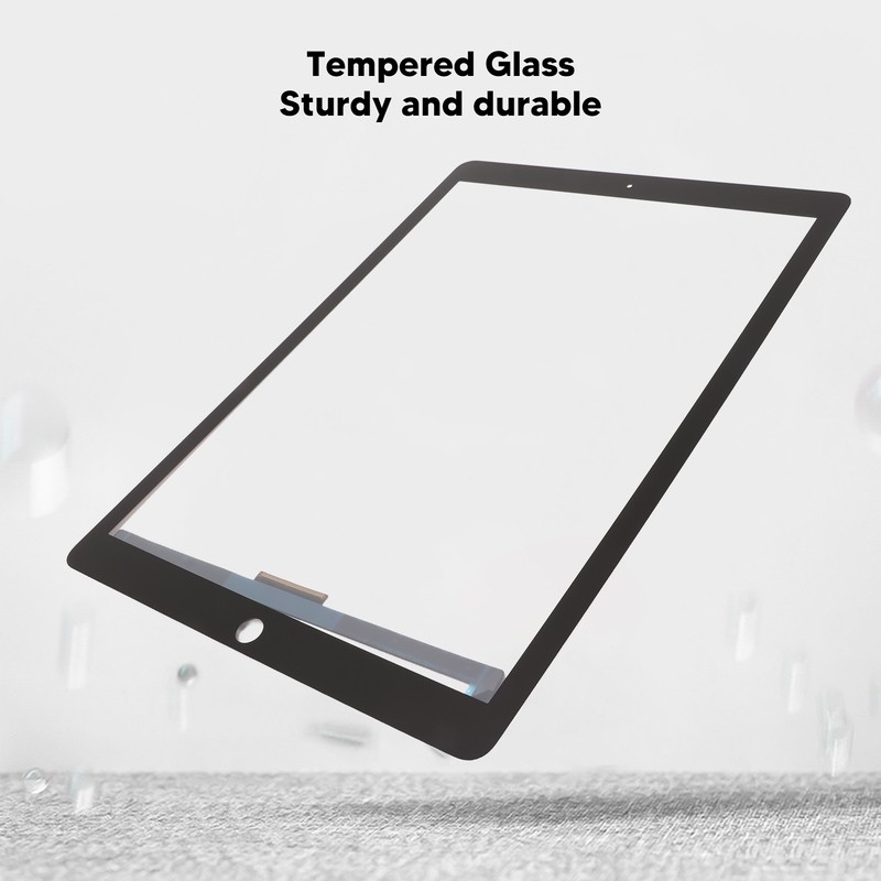 Touch Screen Panel Black Tempered Glass Accurate Size LCD Tablet