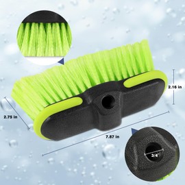 Scrub Brush Attachment for Extension Pole, Car Wash Brush, Outdoor Cleaning Tool for Window, Wall, Floor, Deck, Patio