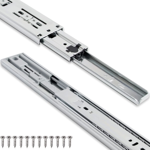 TOUCH Drawer Slides (1 Pair, 16 Inch 400mm) Push to