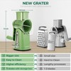 SUSTEAS Rotary Vegetable Chopper - 5 Blades, Suction Base, Handle,