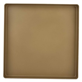 28x28x3cm DIY baking Tray gold Aluminum Alloy square shape Non-stick bread Pizza Tray baking Tool Dishwasher-safe
