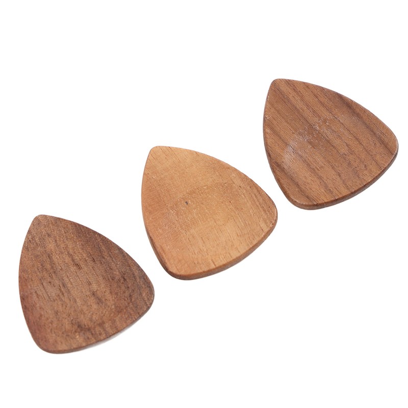 Wood Guitar Pick Holder Set 3 Pcs Wooden Guitar Picks