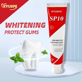COPHKSU SP-10 Probiotic Toothpaste Dental Clinic 10 years of research and development: oral health management, bad breath killer, ultimate solution for teeth whitening - Specification: 3-pcs