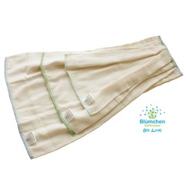 Blümchen Stoffwindel Prefold 6 Stück BioBaumwolle Größe S