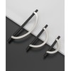 Coinkoly 10 Pack Black and Brushed Satin Nickel Cabinet Pulls