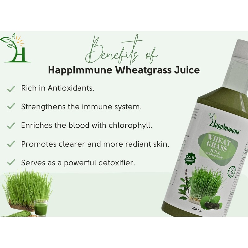 Wheatgrass Juice, Cold Pressed, No Added Sugar, No Added Flavour,