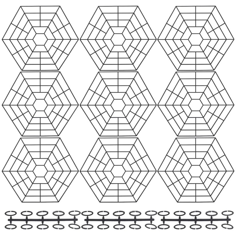 DOITOOL Six Angle Fish Protector Pond Nets 10.55X10.55 Inch Durable