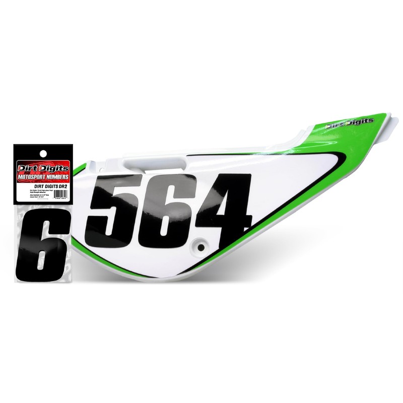 Dirt Digits DD53B-5 Black 5.5" High-Gloss Precision Die Cut Vinyl