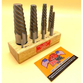 Drill Hog USA Spiral Easy Outs Set Round Screw Extractor Lifetime Warranty 8 Pc