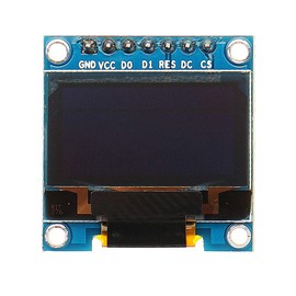 Fasizi 2Pcs 7Pin 0.96 Inch OLED Display 12864 SPI IIC Serial LCD Screen Module for Arduino - Blue font