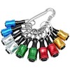 Saipor 10pcs Bit Holder Pull Down Key Adapter with Carabiner