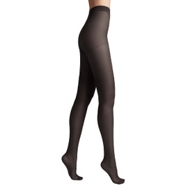 Conte elegant Matte Women's Tights with Silk Effect - NUANCE 40 Denier - Reinforced Tights Women's Tights Extremely Elastic, nero
