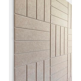 Felt Wall Panels for Interior Wall Decor, Accent Wall Paneling White Wall Decor for Bedroom Living Room & Office, Peel and Stick, Sound Absorbing – 12 Pack Felt Wall Tiles with Adhesive - Camel