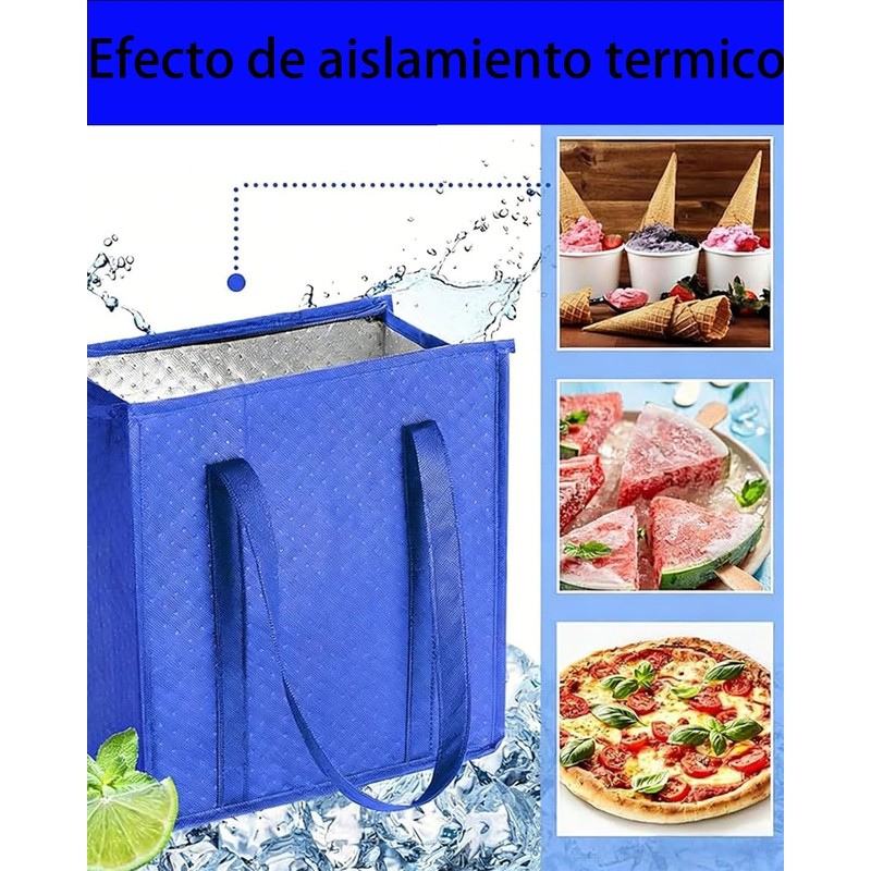2 Piezas Bolsa Térmica Porta Alimentos, Bolsas Térmicas Alimentos, Bolsa